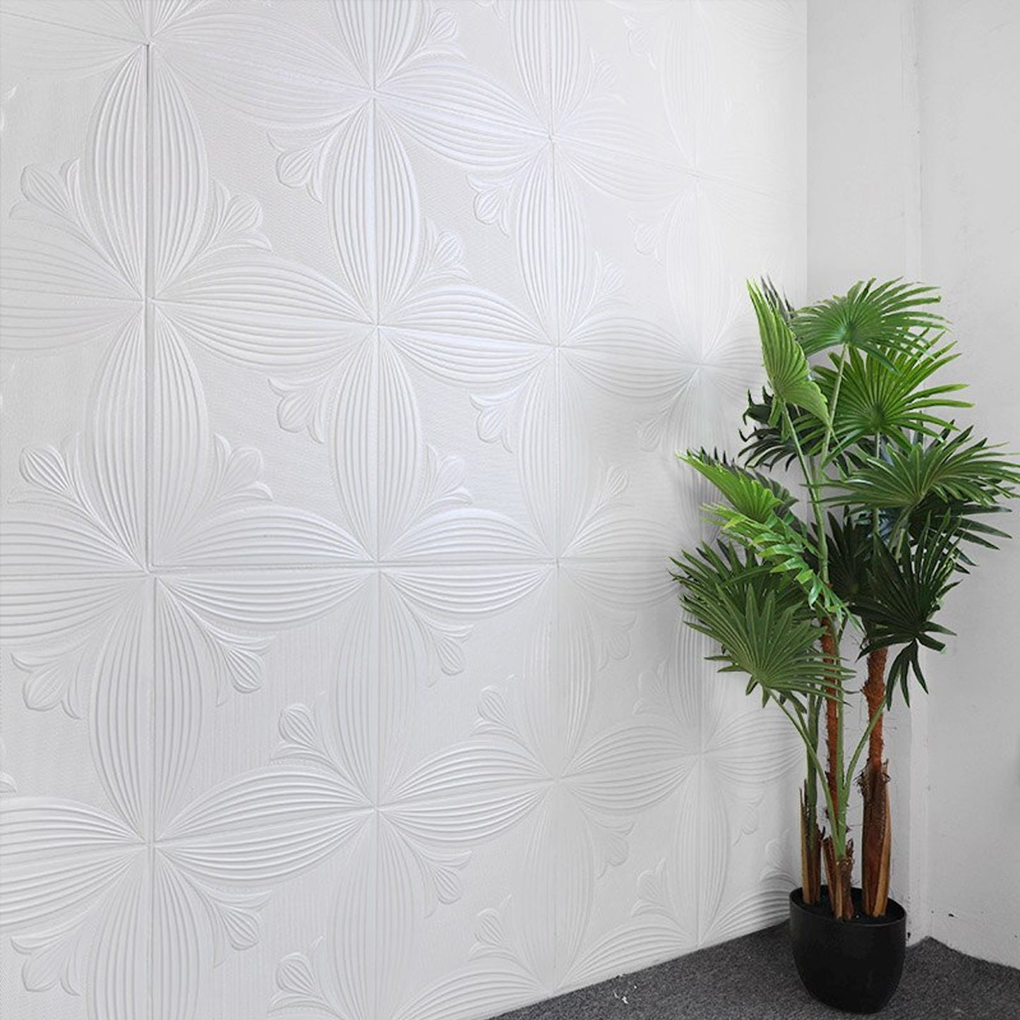 Wallpaper 3d Foam Wallpaper Sticker Panels I Ceiling Wallpaper For Living Room Bedroom I Furniture Door I Foam Tiles (Square Design) - Happy Price - Image 3