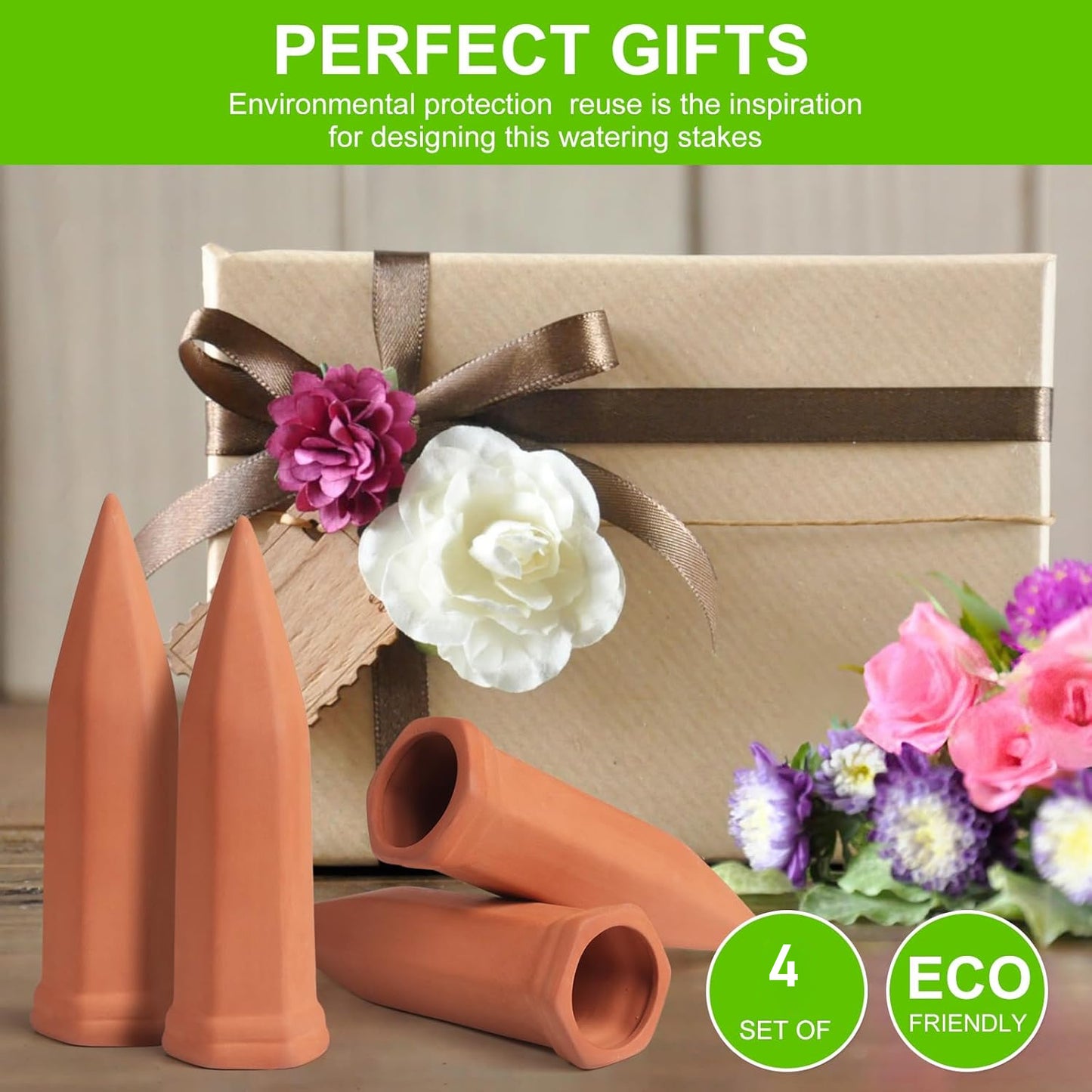 Self Plant Watering Spikes (4 Pcs Set) - Happy Price - Image 4