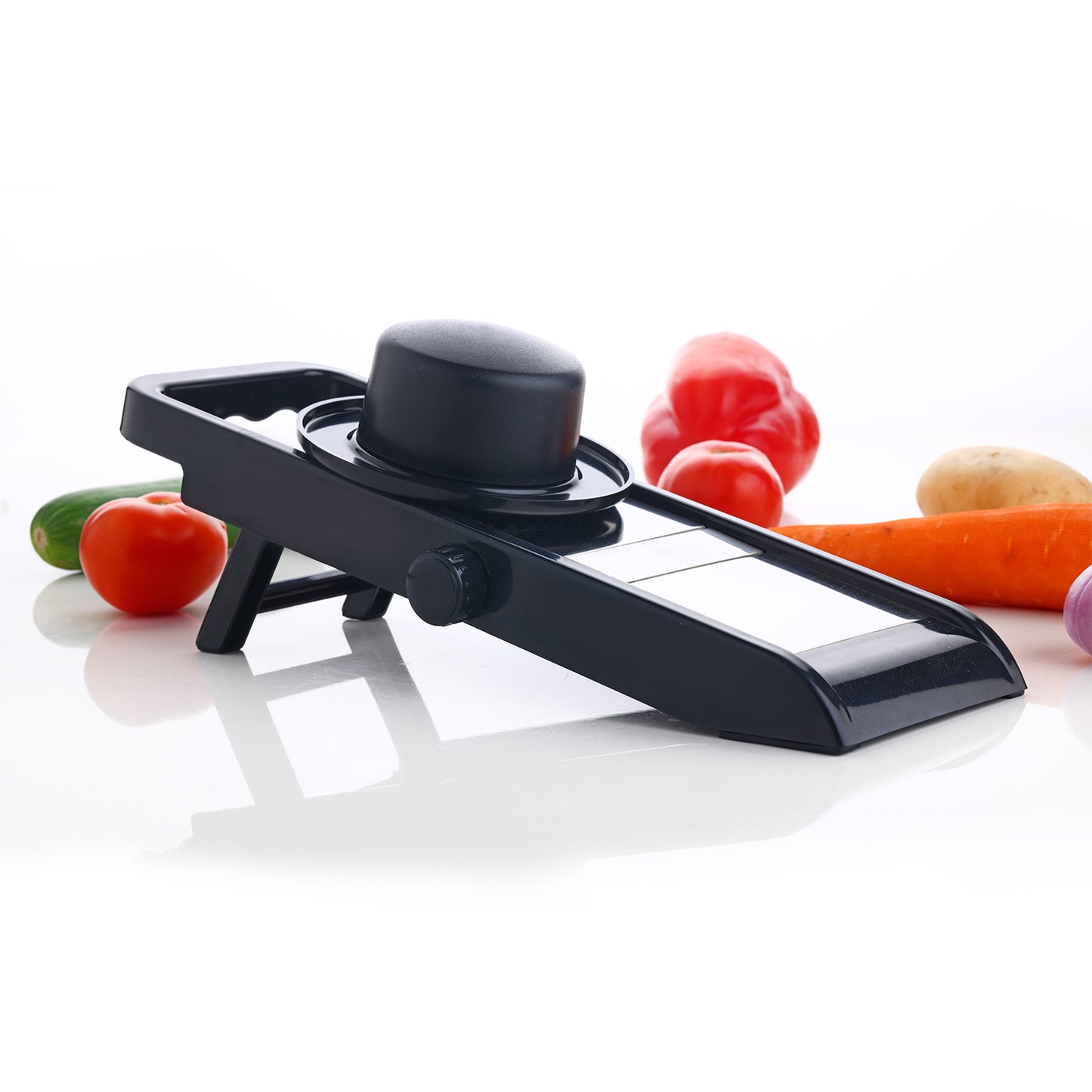 Premium Multipurpose Potatoonion Slicer And Grater Potato Slicer For Chips Vegetable Slicer Machine Chips Cutter Potato Slicer For Chips Onion Slicer (Adjustable Slicer) - Happy Price - Image 7