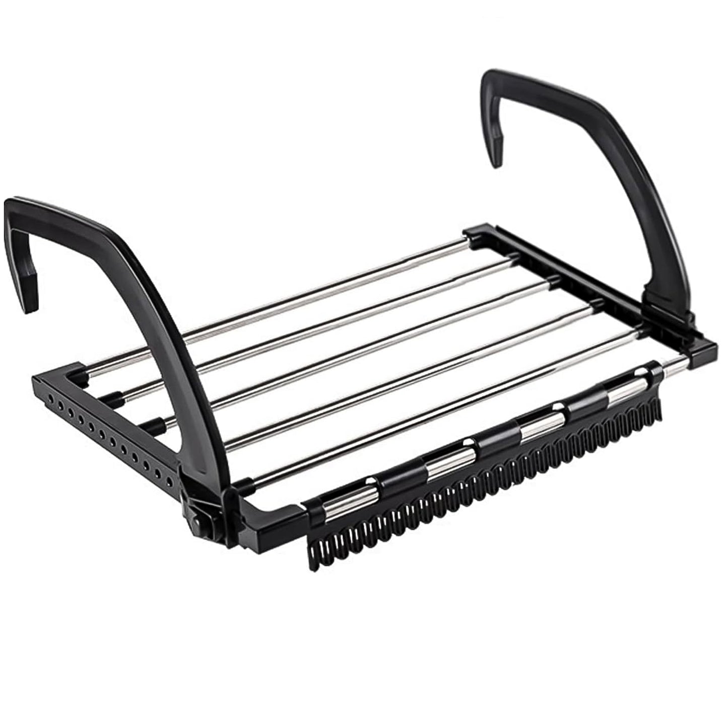 Steel Small Hanging Rack Cloth Drying Rack For Home Balcony And Window - Happy Price - Image 2