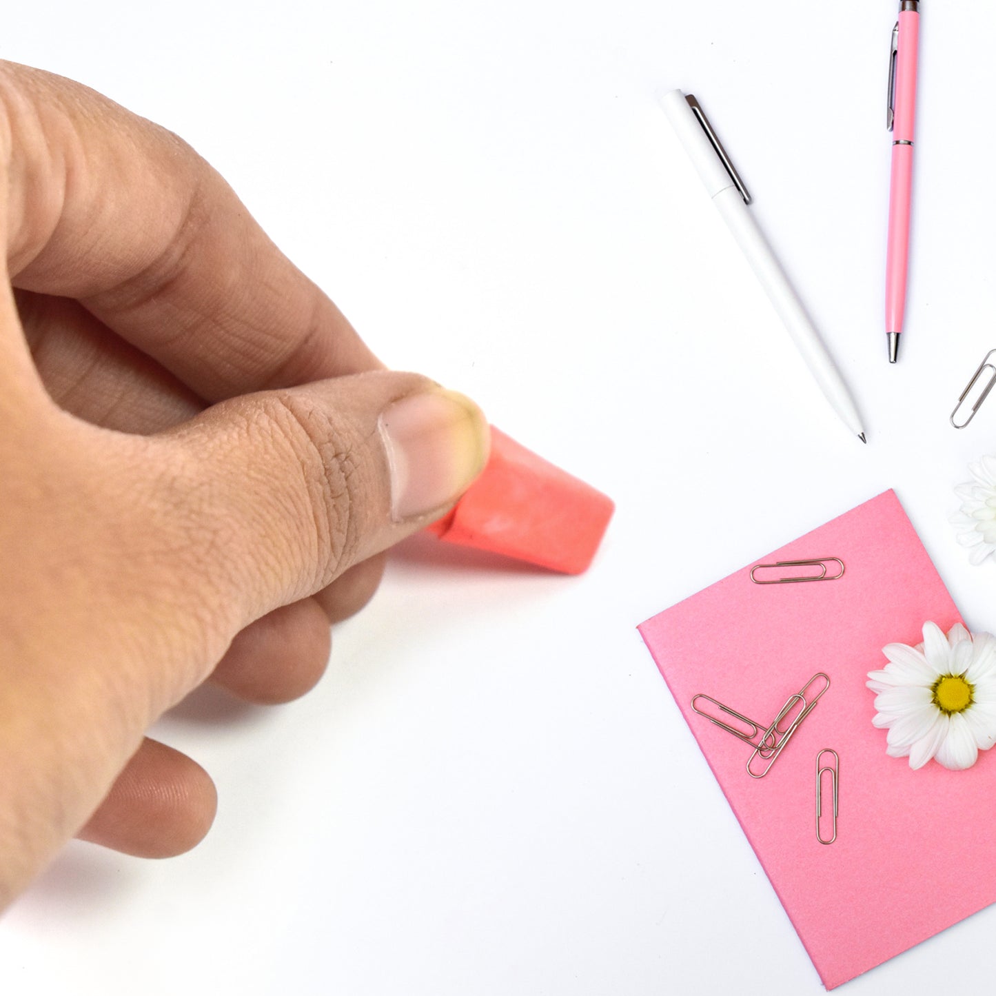 Pencil Top Eraser Rubber Erasers (1 Pc  Mix Colour  Design) - Happy Price - Image 4