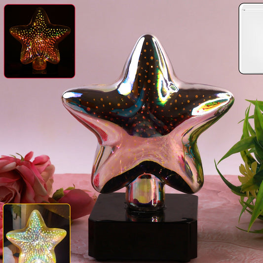 Star-shaped 3d Illusion Decorative Led Night Lamp (1 Pc) - Happy Price - Image 1