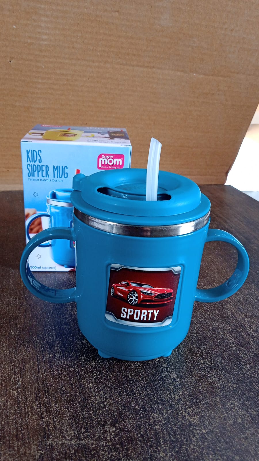 Kids Sporty Sipper Mug with Straw & Dual Handles, 300ml (1 Pc) - Happy Price - Image 7