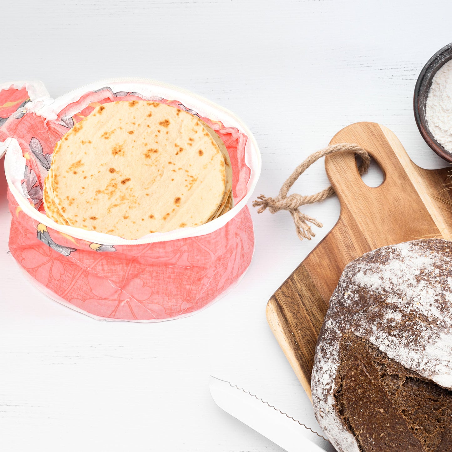 Cotton Roti Cover with Multi-Color Print - Keeps Rotis Fresh - Happy Price - Image 3