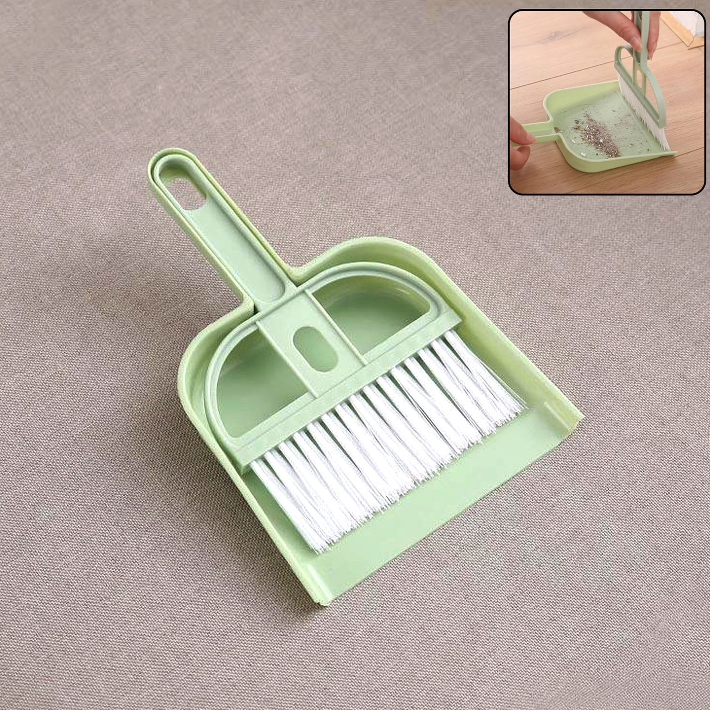 2-in-1 Handheld Dustpan with Integrated Brush for Quick Home Cleaning - Happy Price - Image 2