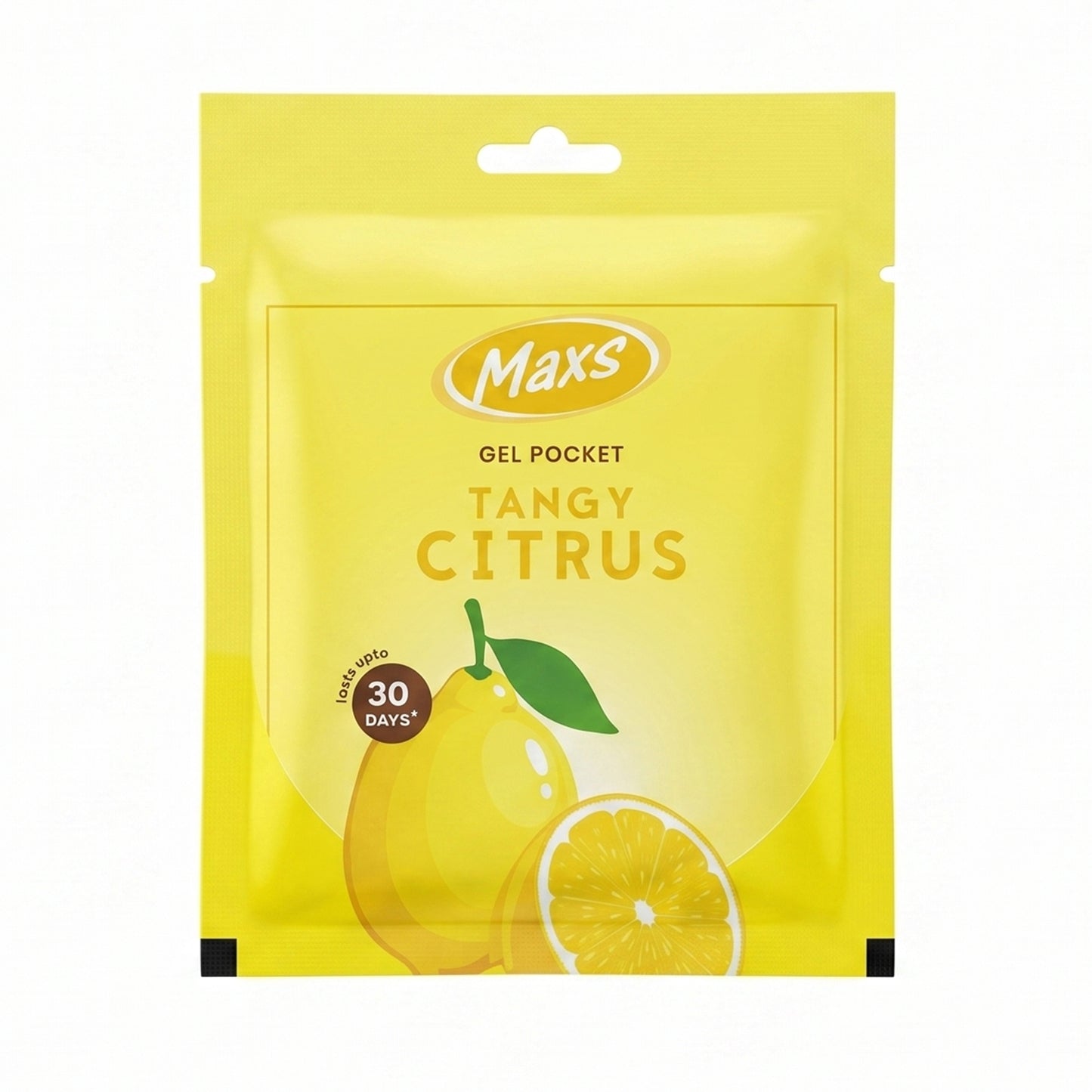 Maxs Tangy Citrus Gel Air Freshener Pocket Long Lasting 10 Gm