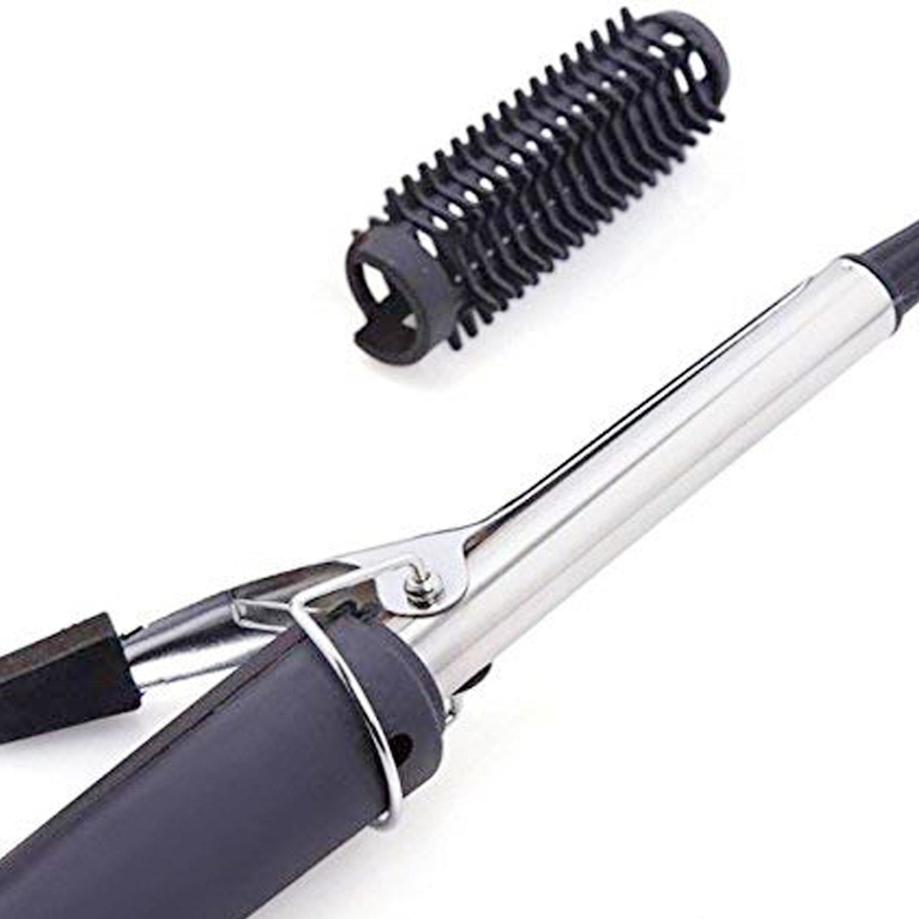 Hair Curling Iron Rod For Women (Black) - Happy Price - Image 1