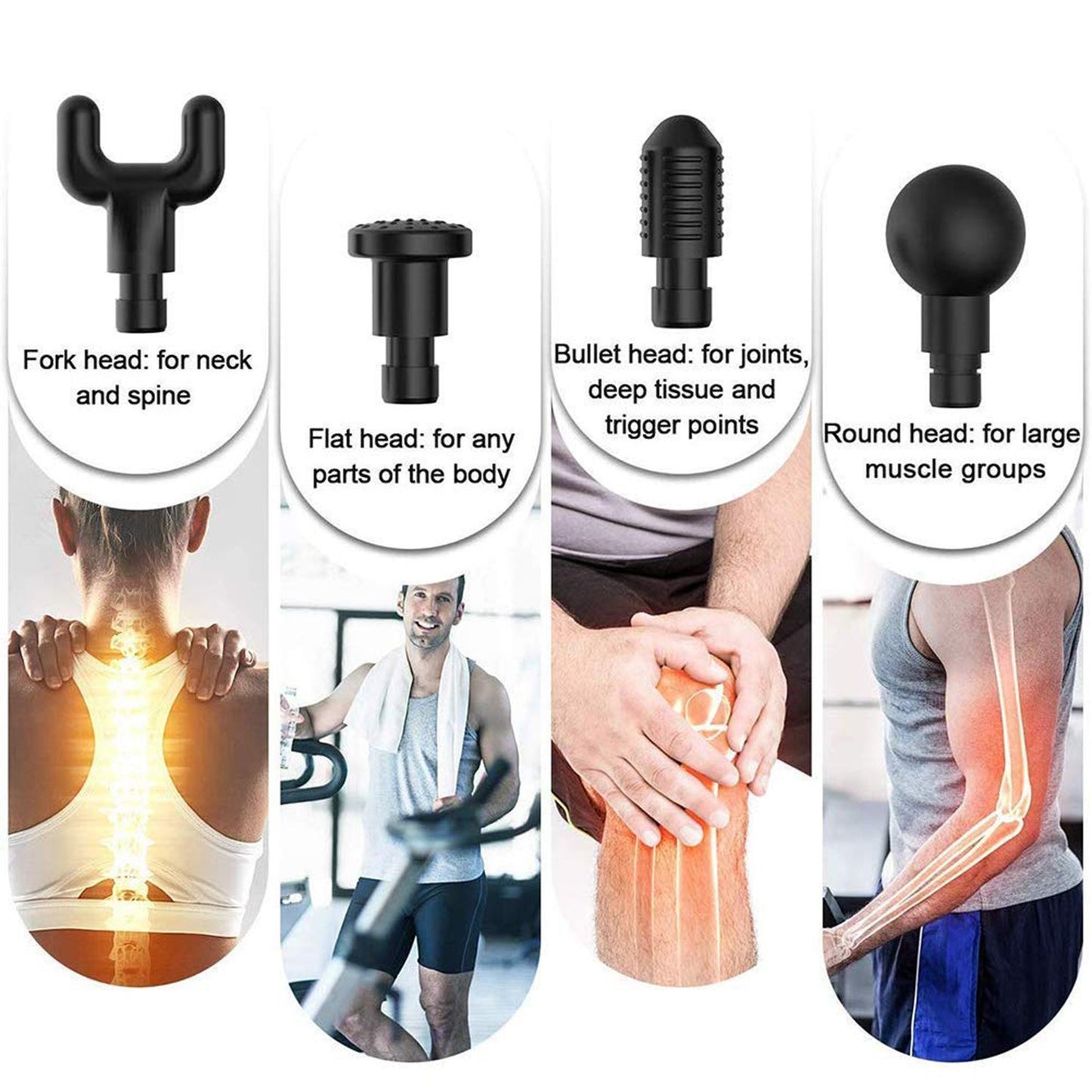 Deep Tissue Percussion Body Massage Machine For Pain Relief - Happy Price - Image 3