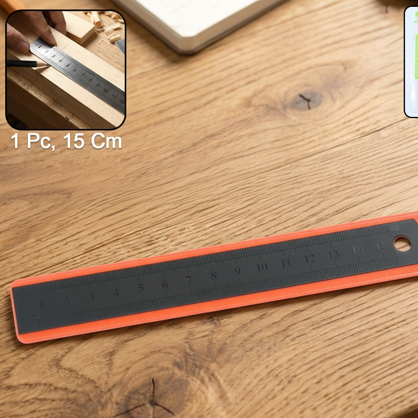 15 cm Measuring Scale Ruler (1 Pc) - Accurate Straight Edge Tool - Happy Price - Image 1