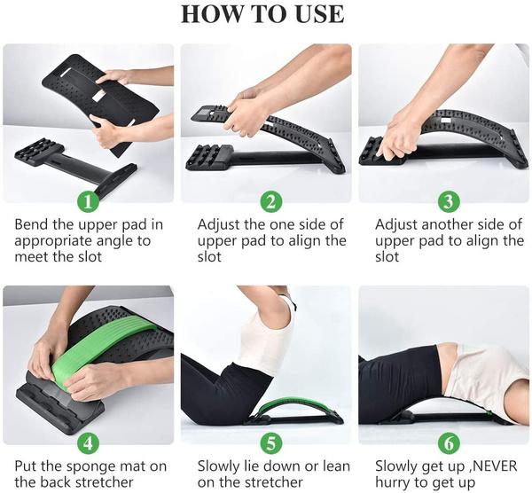 1666 Multi-level Back Stretcher Posture Corrector Device For Back Pain Relief - Happy Price - Image 4