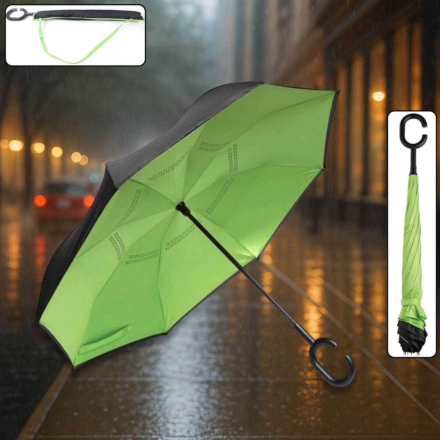 umbrella Summer Sun And Rain Protectionfoldable Cute Umbrella  C-shaped Handle  Uv Protection Rain Sun Umbrella  Travel Accessories  Umbrella For Children Girls And Boys (1 Pc  Mix Color) - Happy Price - Image 2
