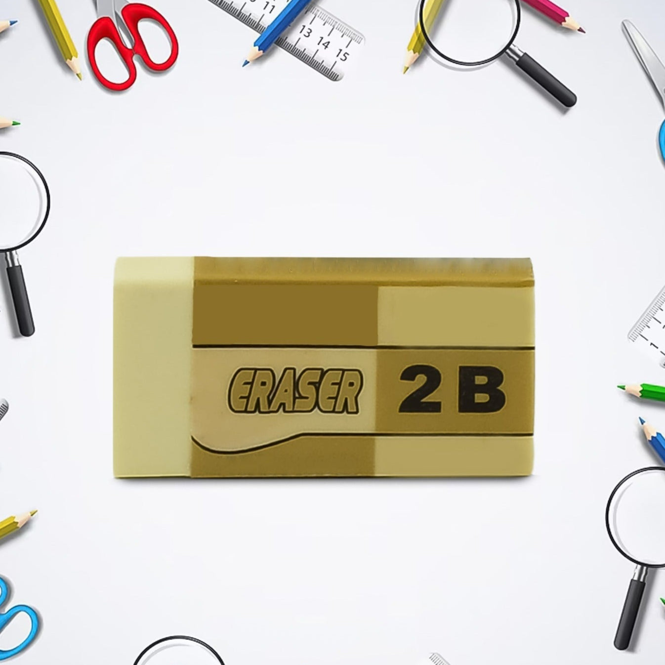 Fancy  Stylish Eraser (1 Pc  Mix Design) - Happy Price - Image 1