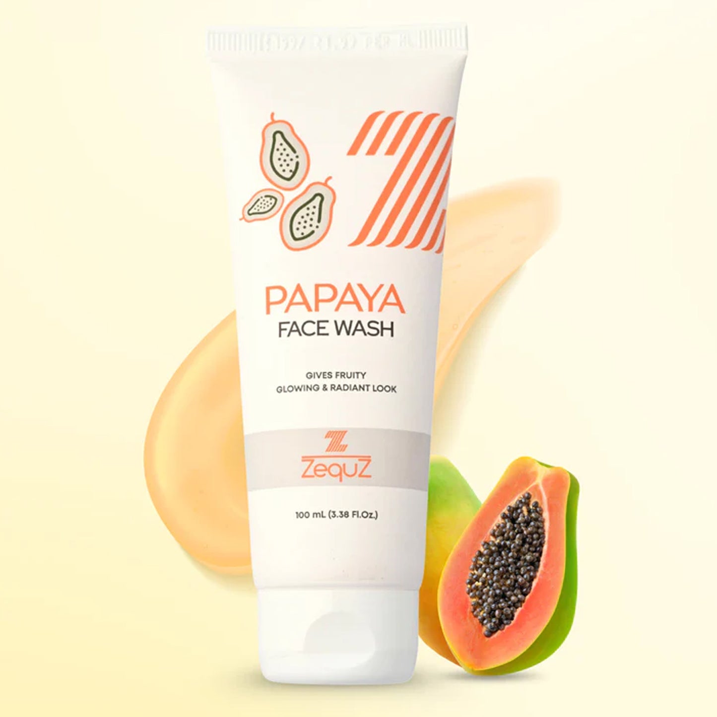 Zequz Papaya Face Wash - 100ml for Brightening & Glowing Skin - Happy Price - Image 5