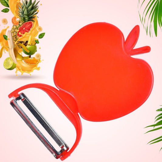 Apple Shaped Folding Peeler Vegetable Peeler For Kitchen Home Fruit Peelers Great For Peeling Potato All Types Of Vegetable And Fruit - Happy Price - Image 1