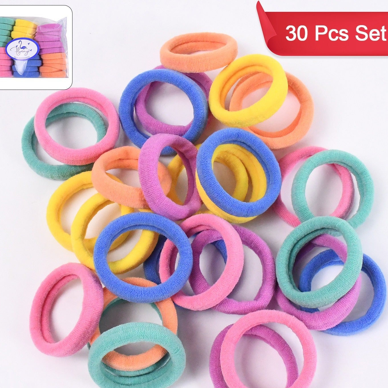 Mini Hair Ties Mini Hairlines Mini Hairbands (30 Pcs Set) - Happy Price - Image 1