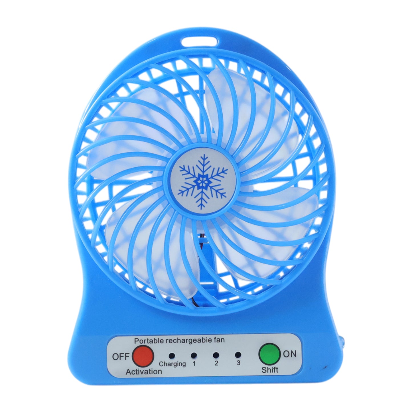 Portable Rechargeable Mini Fan with LED Light - 1 Pc - Happy Price - Image 3