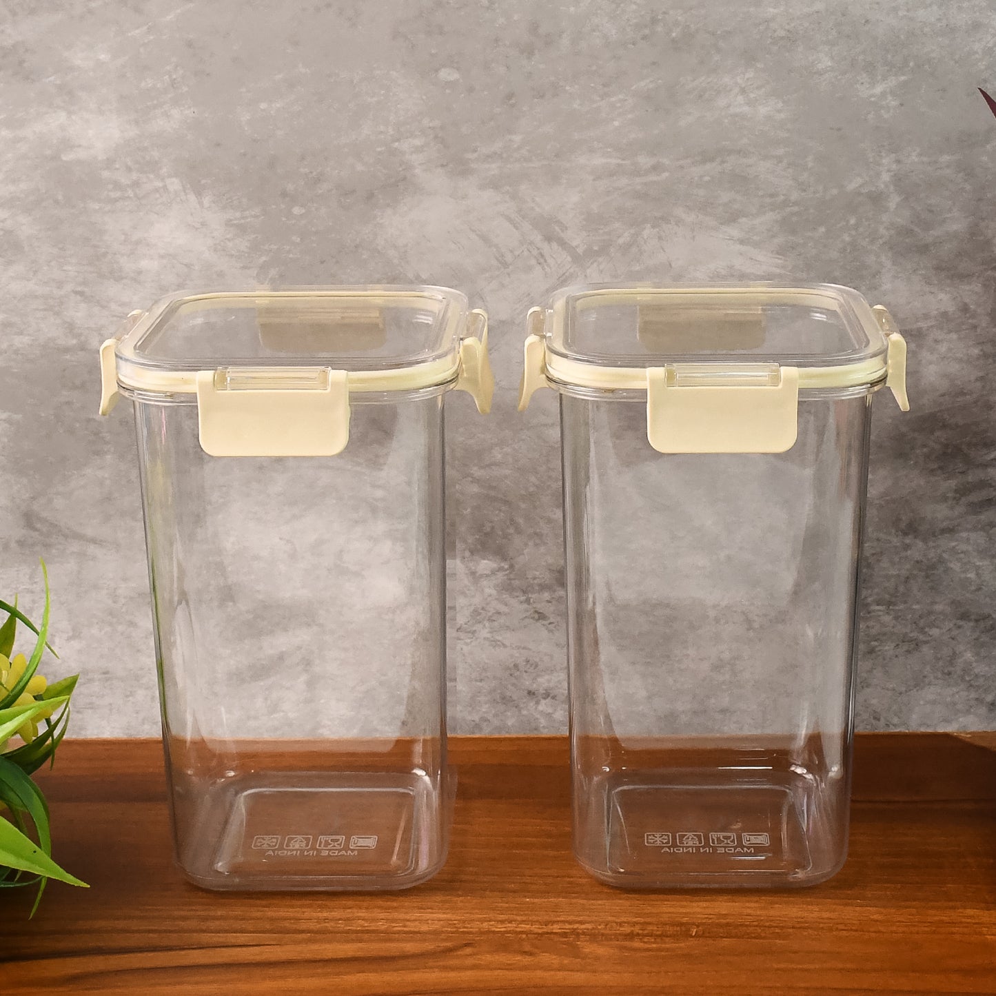 Apex Press N Lock Airtight Kitchen Storage Container Set (2pc1400ml) Approx - Happy Price - Image 3
