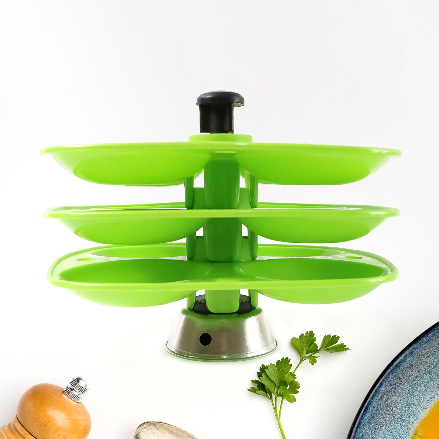 3 Layer Idli Stand Used In All Kinds Of Household Kitchen Purposes For Holding And Serving Idlis. - Happy Price - Image 4