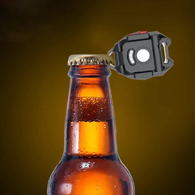 Portable Triangular Shaped Emergency Camping Flashlight With Cigarette Lighter Lumens Rechargeable Waterproof Portable Led Light Camping Keychain 6lighting Modes With Strong Magnet 3 Color Lighting For Travel Camping Walking - Happy Price - Image 6