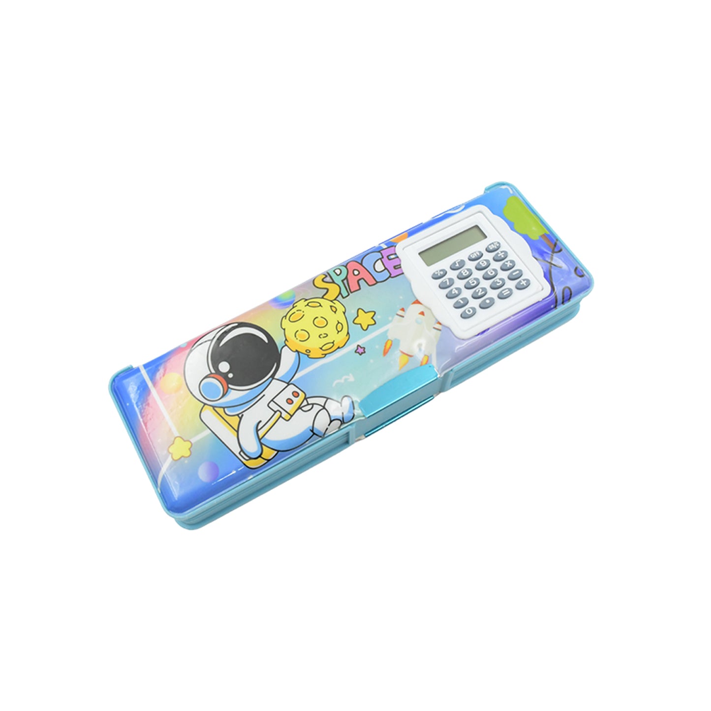 Double Sided Magnetic Geometry Box Pencil Box With Calculator For Boys Art Plastic Pencil Box  For Girls And Boys - Happy Price - Image 4