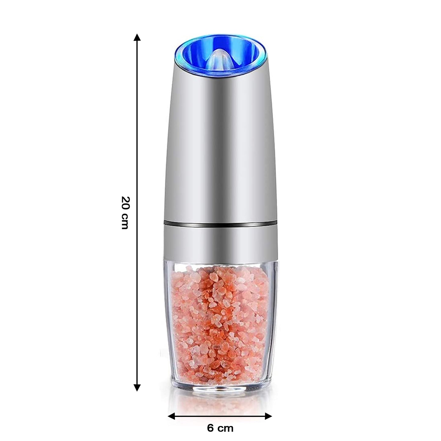 Automatic Gravity Electric Salt & Pepper Grinder Mill with LED Light - 1 Pc - Happy Price - Image 3