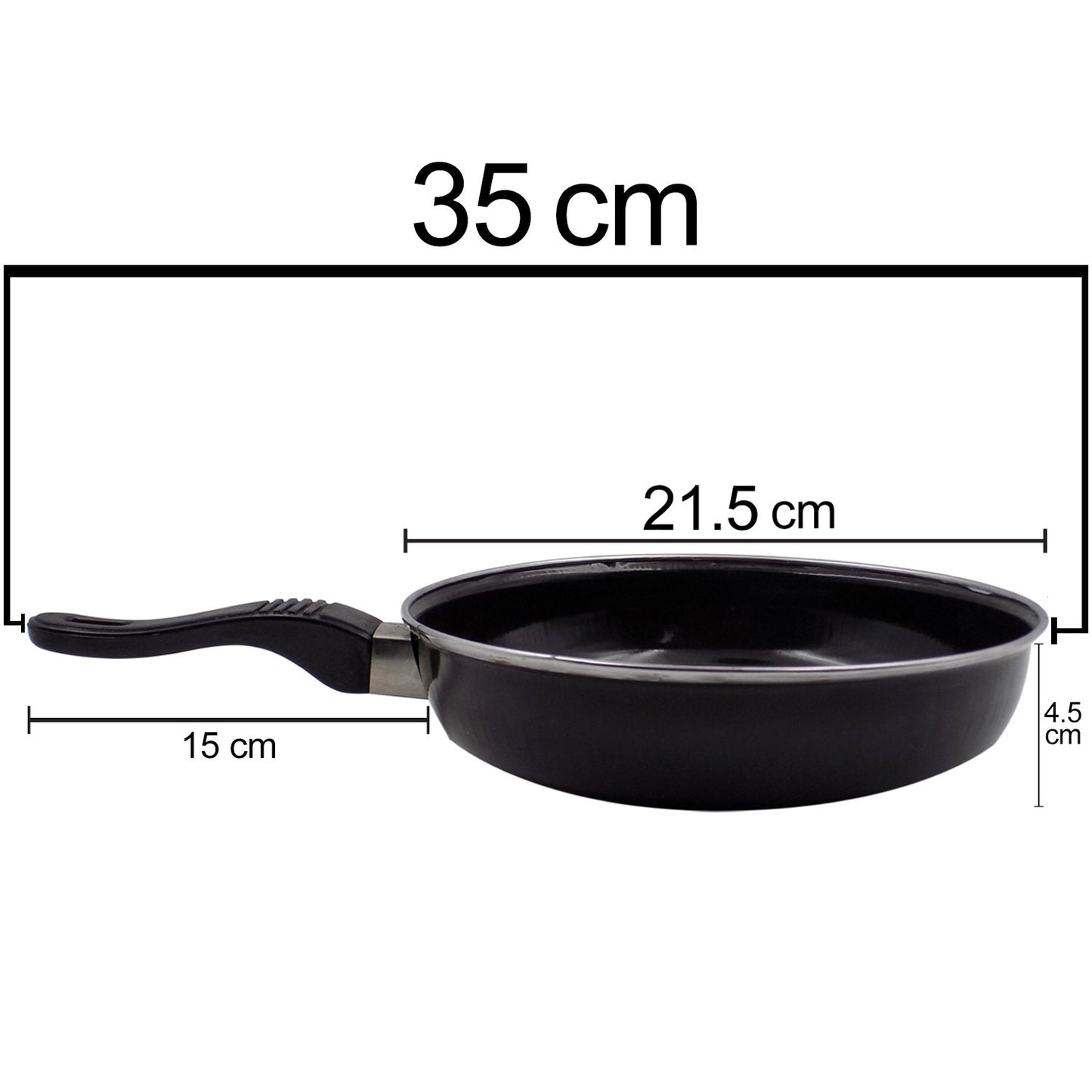 Induction Base Hard Anodized Tadka Fry Pan Nonstick - Happy Price - Image 4