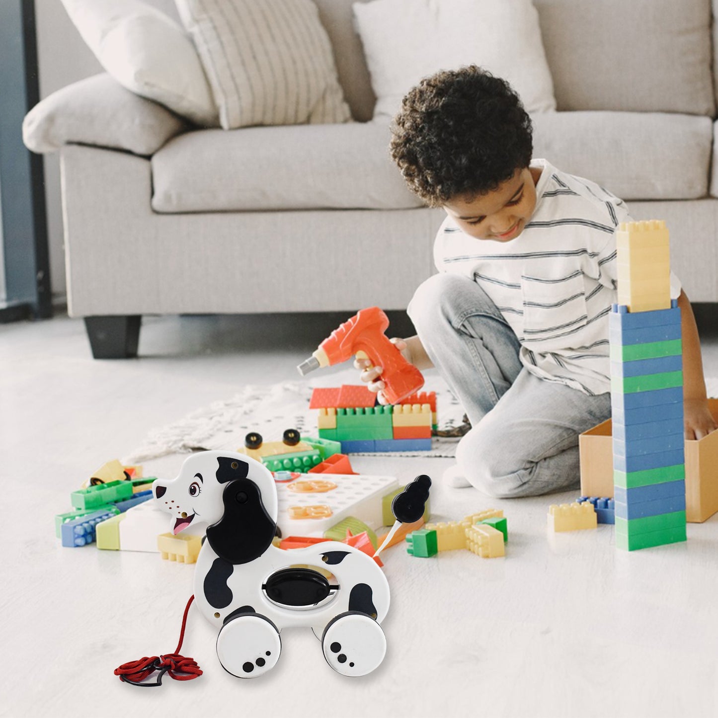 Dog Pull Along Toddler Toy With Attractive Design (1 Pc) - Happy Price - Image 3