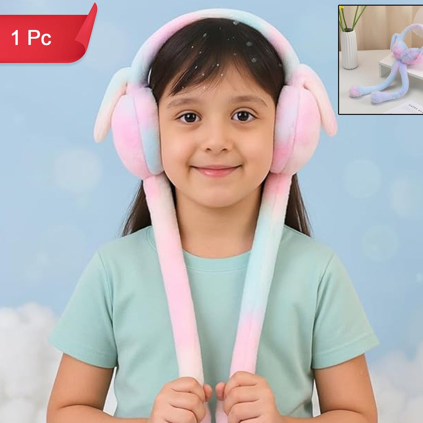 Soft Plush Kids Earmuffs - Cozy Winter Ear Warmers (1 Pc) - Happy Price - Image 1