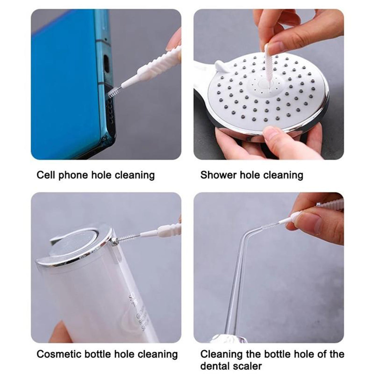 10pcs Shower Nozzle Cleaning Brush Reusable Multifunctional Shower Head Anti-clogging Small Brush - Happy Price - Image 7