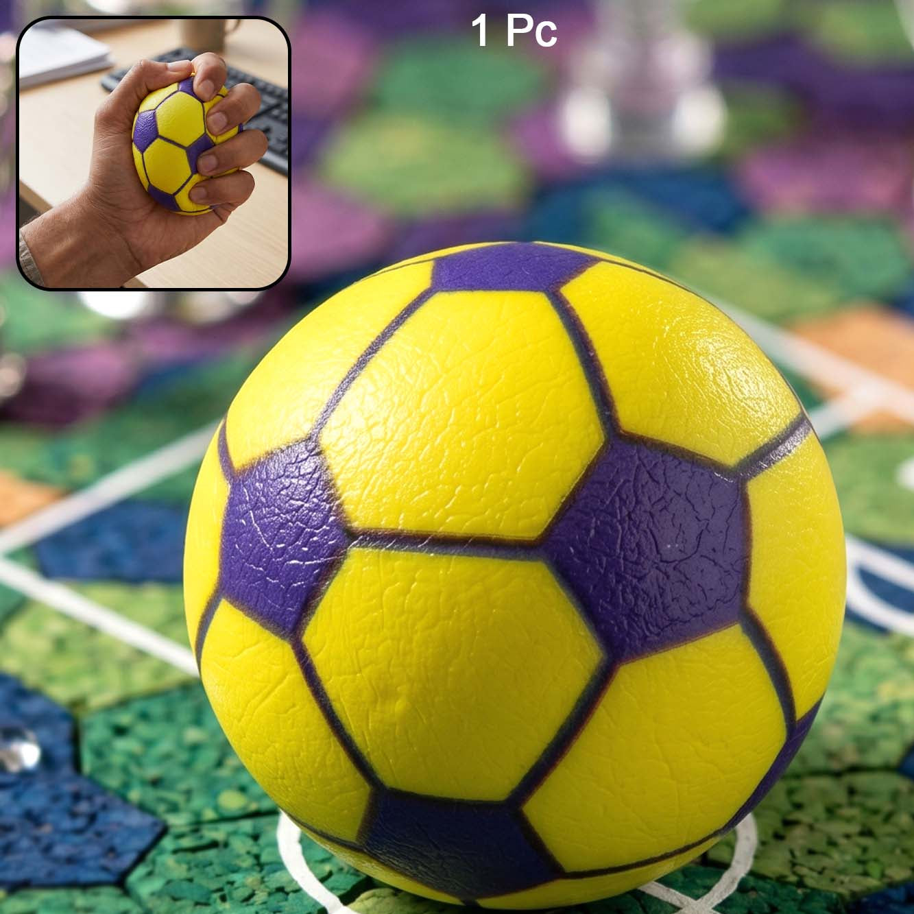Mini Rubber Football Design Stress Ball (1 Pc)