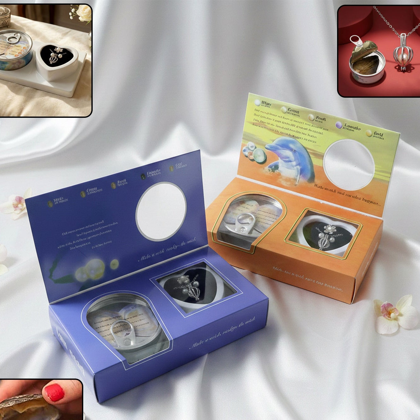 Wish Pearl Necklace Gift Set (1 Set  Mix Desgin)