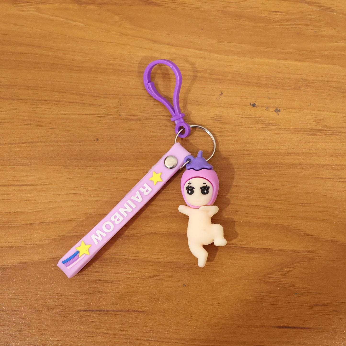 Cute Baby Doll Silicone Wrist Strap Keychain (1 Pc) - Happy Price - Image 7