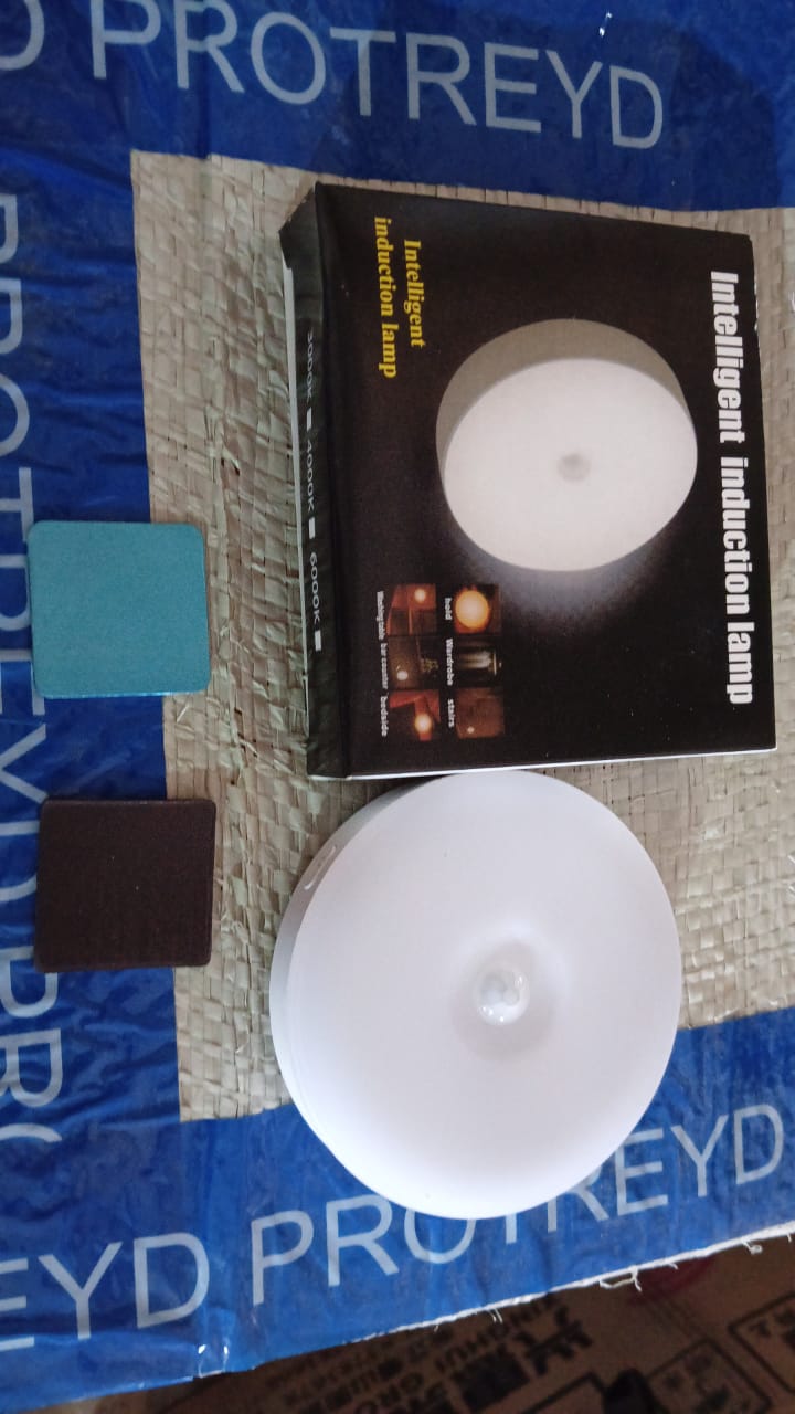8 LED Motion Sensor Night Lights with USB Charging & Adhesive Pads (1 Pc) - Happy Price - Image 7