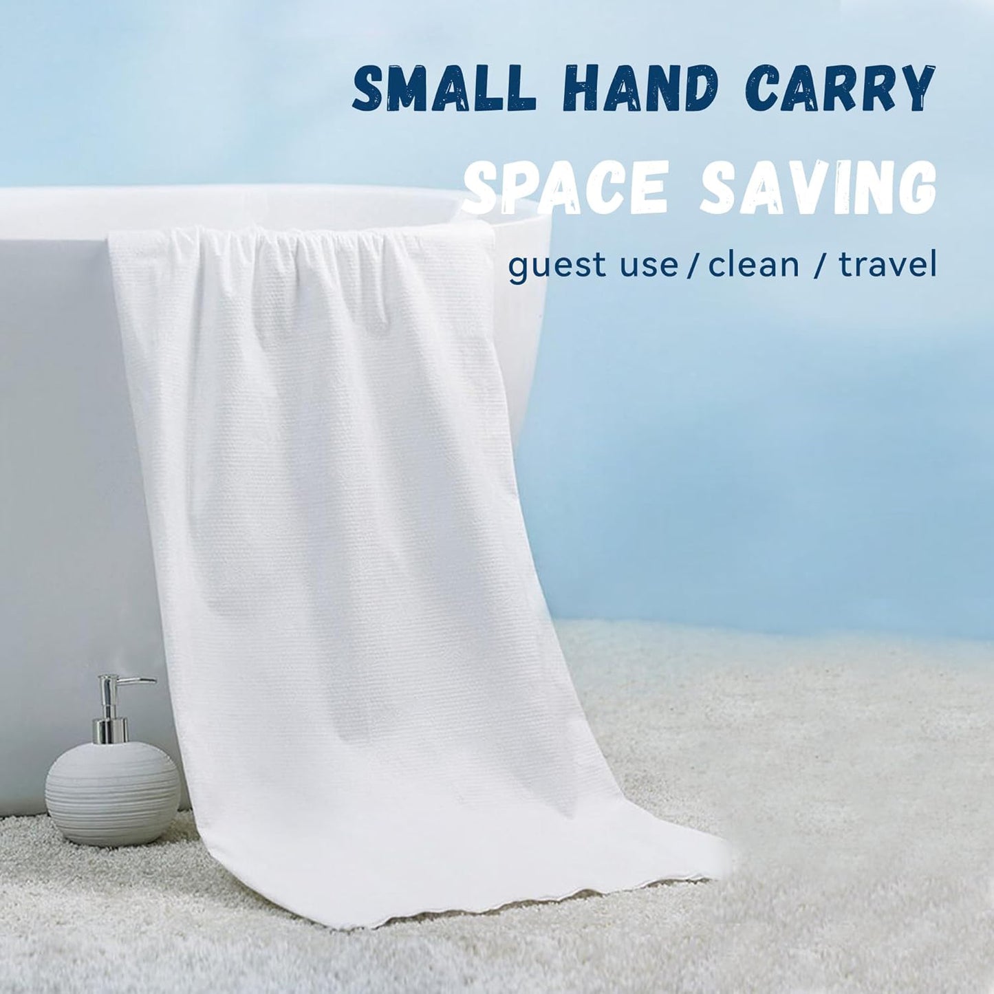 Compact Expandable Bath Towel (1 Pc, 70x10 Cm) - Happy Price - Image 2