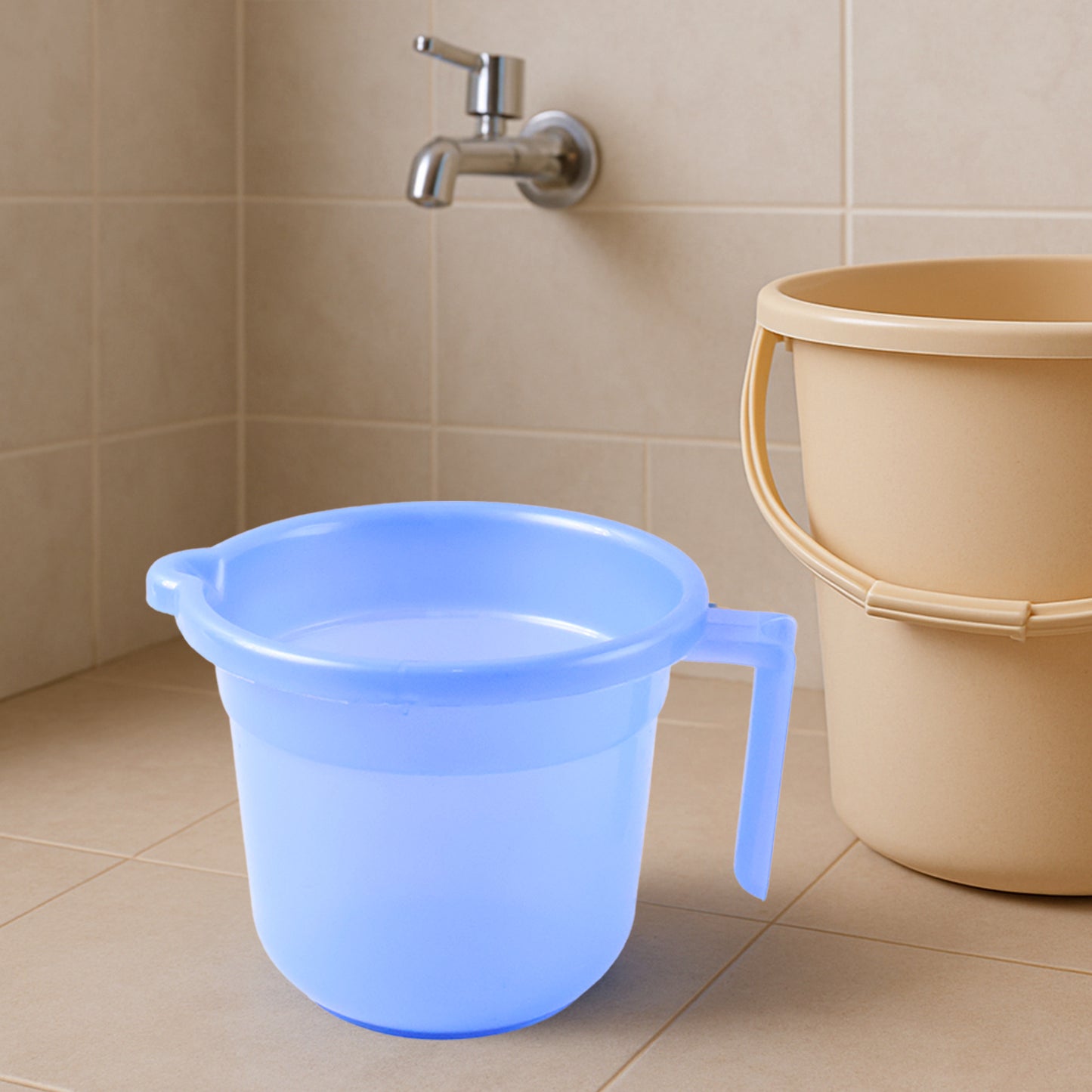 Unbreakable Plastic Bath Mug Approx 1000ml (1 Pc) - Happy Price - Image 5