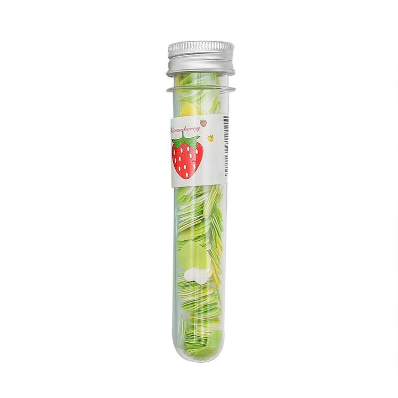 Portable Hand Washing Bath Flower Shape Paper Soap Strips In Test Tube Bottle - Happy Price - Image 3