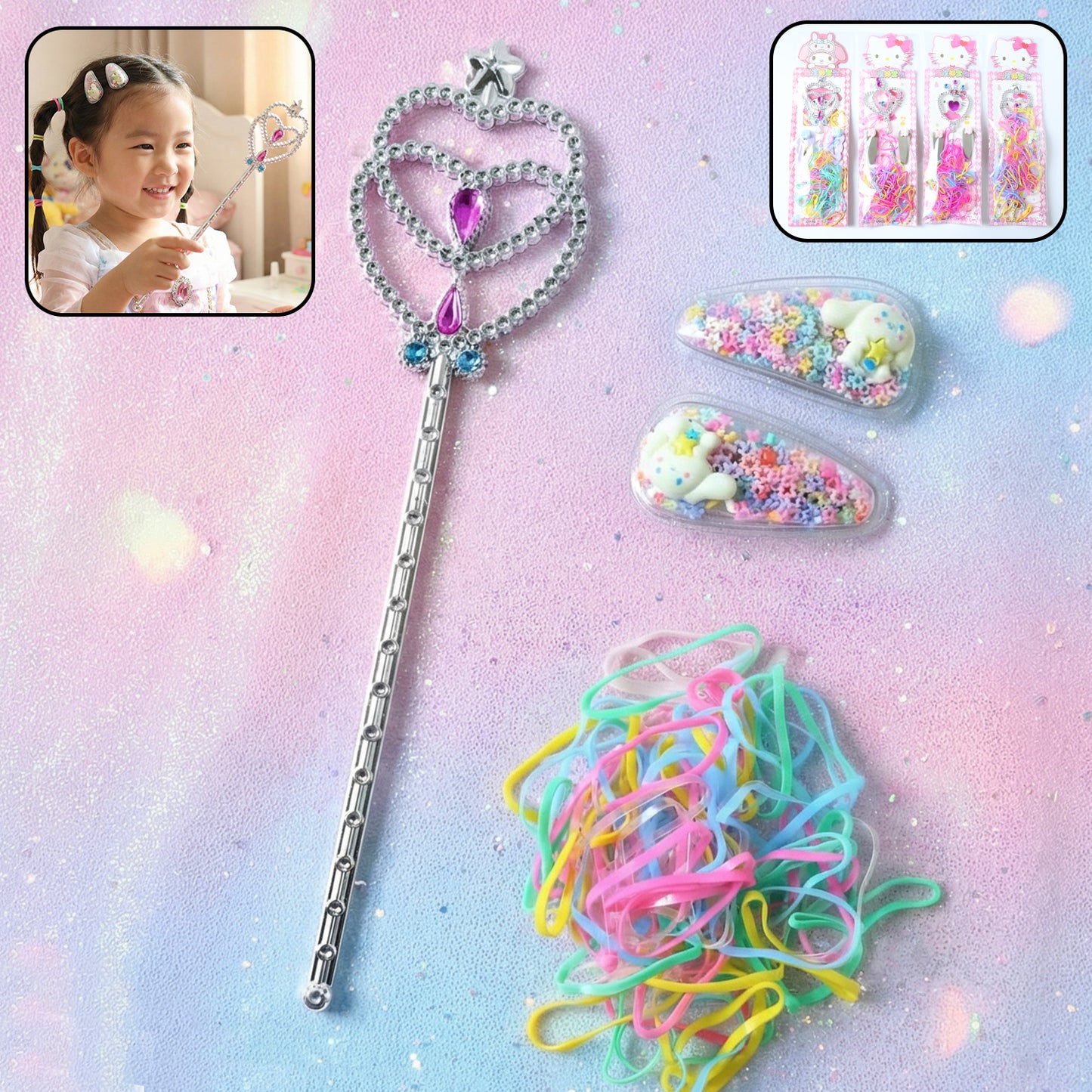 Kids Hair Styling Accessories Set - 1 Set - Happy Price - Image 2