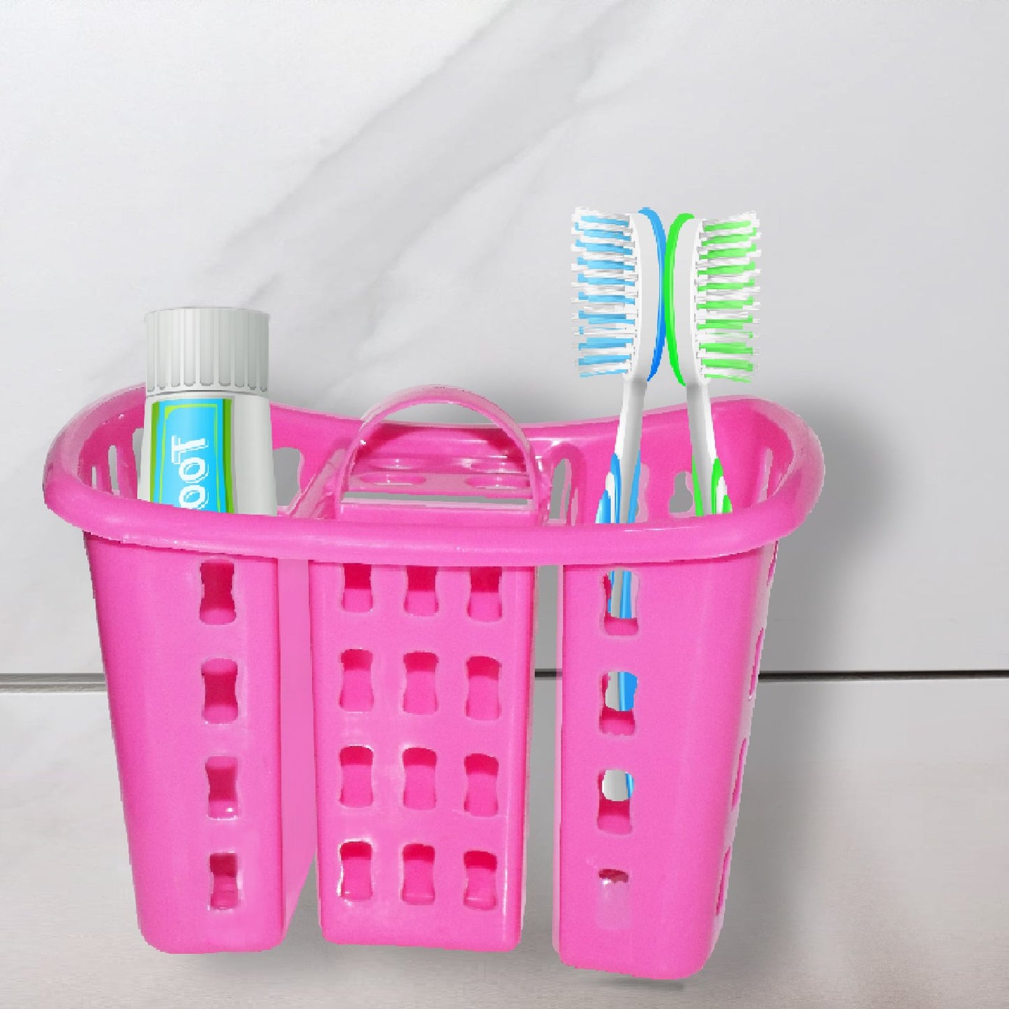 Toothbrush Toothpaste Bathroom Organizer Stand 4-in-1 Holder - Happy Price - Image 3