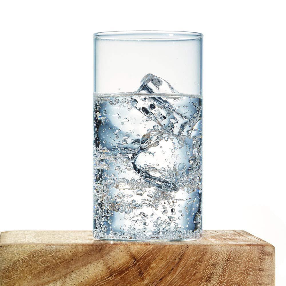 Heavy Unbreakable Stylish Plastic Clear Look Fully Transparent Glasses Set 330ml (6pcs) - Happy Price - Image 6