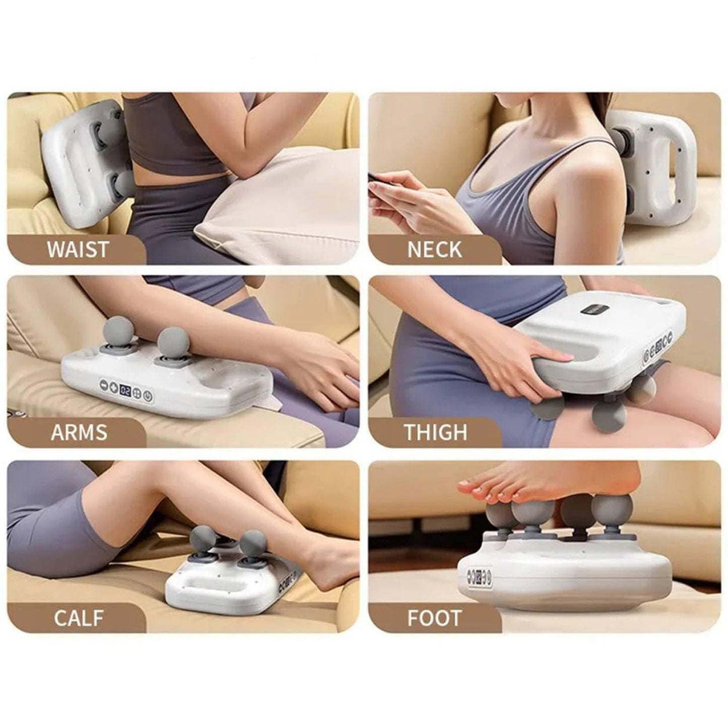 4-Head Electric Muscle Massager for Pain Relief - Happy Price - Image 4