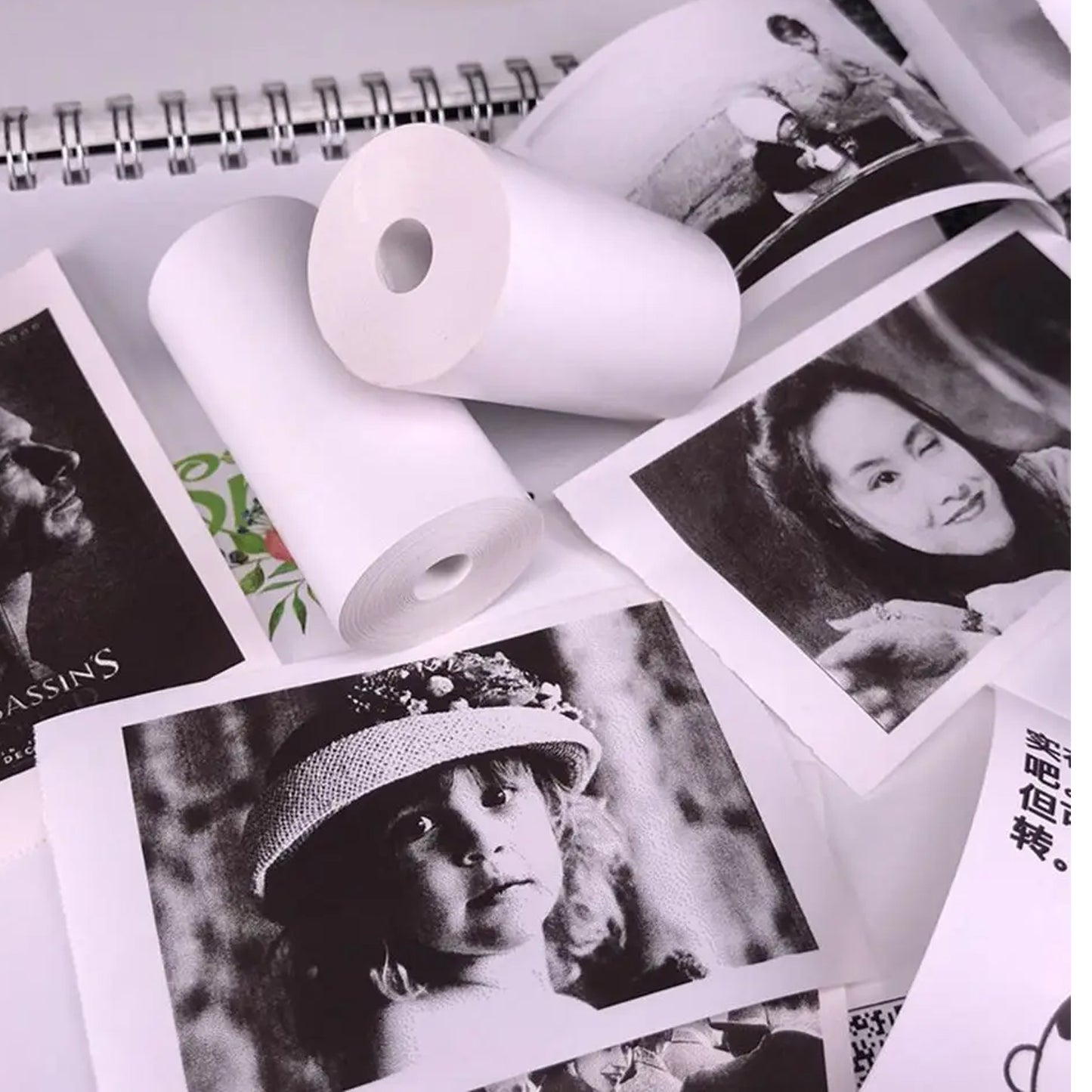 Small Thermal Printer Paper Printing Paper Roll Aging Resistant Fast Color Rendering Portable Clear Printing For Travel (1 Pc  Printing Paper Roll ) - Happy Price - Image 3