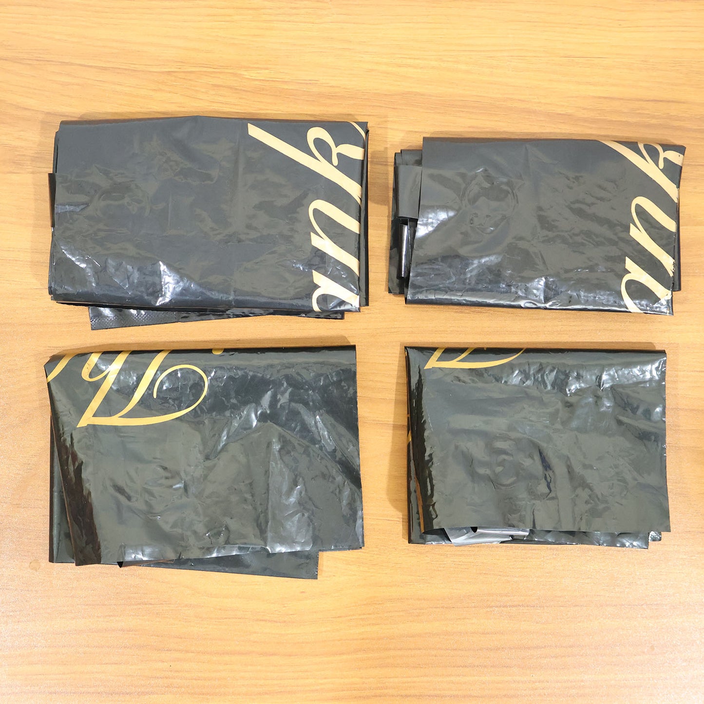 Black Thank You Printed Carry Bags - Set of 4 Mixed Sizes - Happy Price - Image 7