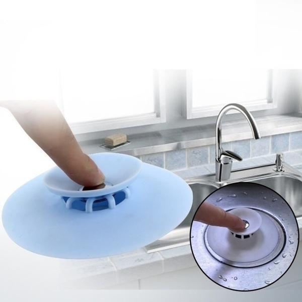 Creative 2-in-1 Silicone Sewer Sink Sealer Cover Drainer (Multicolour) - Happy Price - Image 4