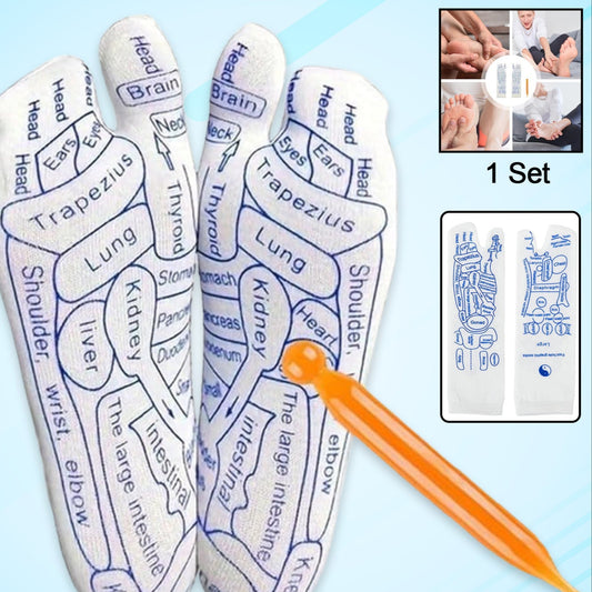 Full Reflexology Acupressure Therapy Socks Set (1 Set) - Happy Price - Image 1