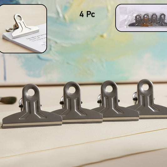 Strong Metal Paper Clips for Documents - 4 Piece Set - Happy Price - Image 1