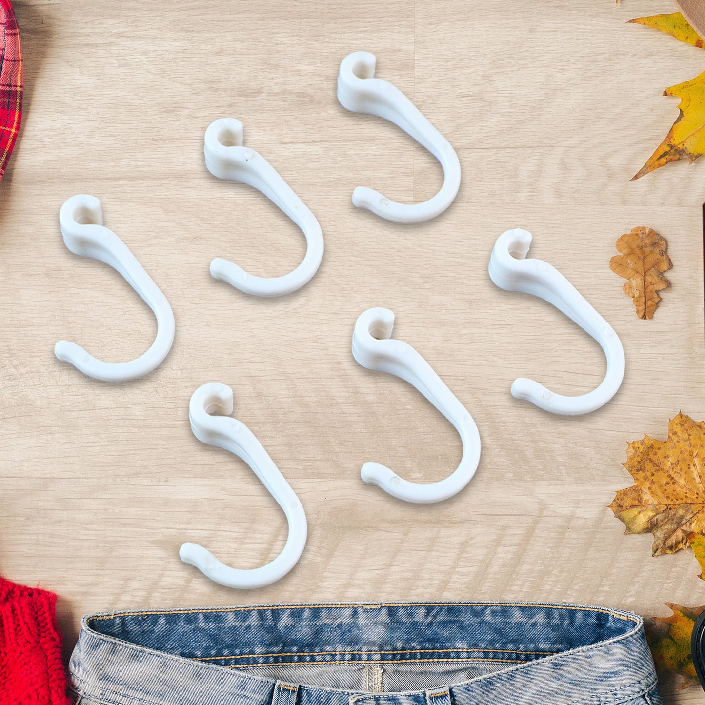 Small Plastic Hooks (6 Pc) - Happy Price - Image 4