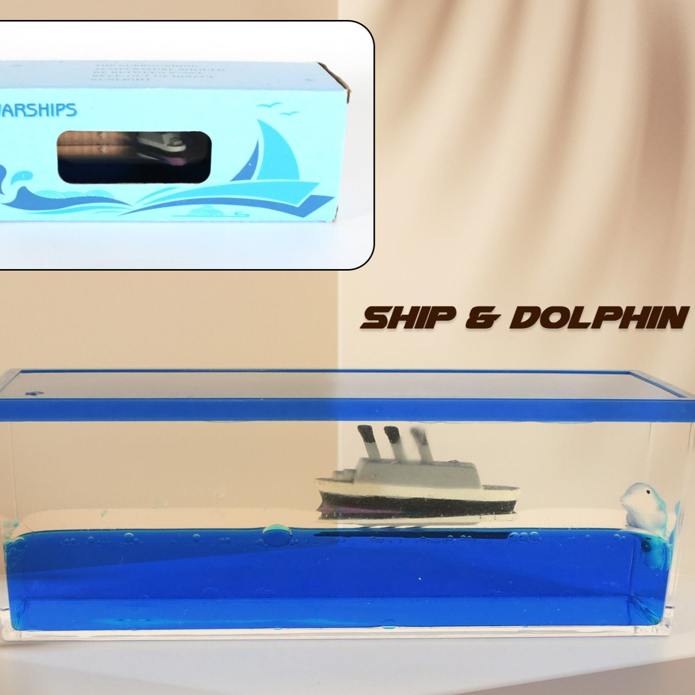 Car Interior Dashboard Decoration Floating Water Cruiser Ship Iceberg Ornament Car Interior Decoration For Birthday Gifts Home Decor Suitable For Home Show Car Decoration Gifts Desk Or Paperweight - Happy Price - Image 1