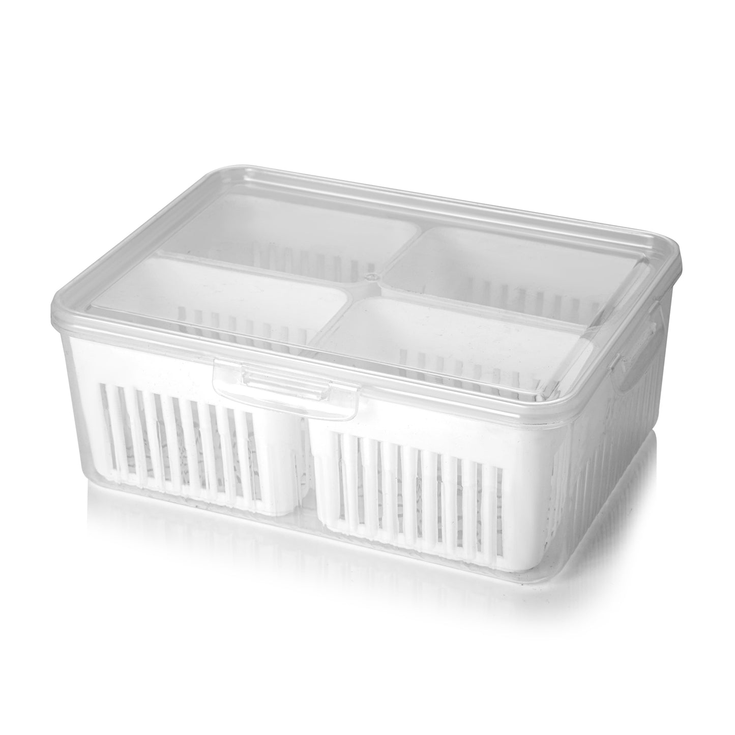 Fridge Storage Boxes Freezer Storage Containers Container For Kitchen Storage Set Storage In Kitchen Vegetable Storage Draining Crisper Refrigerator Food Box (1 Pc) - Happy Price - Image 6