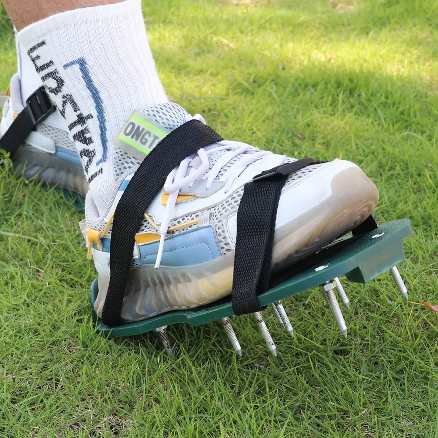 Garden Lawn Aerator Sandals with Spikes - For Yard & Patio Soil Loosening - Happy Price - Image 2