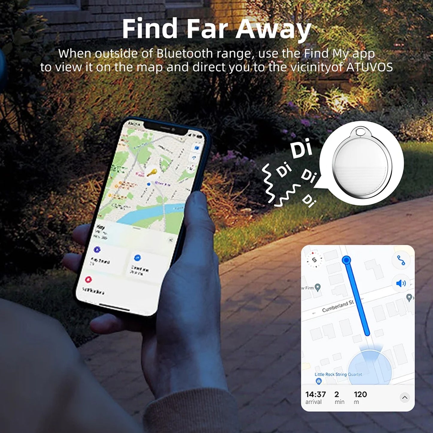 Finder Compatible With Find My App Global Tracking Gps Tracker With Sound Alarm - Happy Price - Image 6